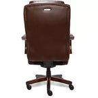 Sillón ejecutivo grande y alto de piel regenerada – Negro/gris, marrón/gris, caoba, 1 asiento