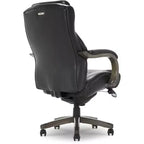Sillón ejecutivo grande y alto de piel regenerada – Negro/gris, marrón/gris, caoba, 1 asiento
