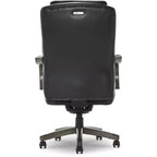 Sillón ejecutivo grande y alto de piel regenerada – Negro/gris, marrón/gris, caoba, 1 asiento