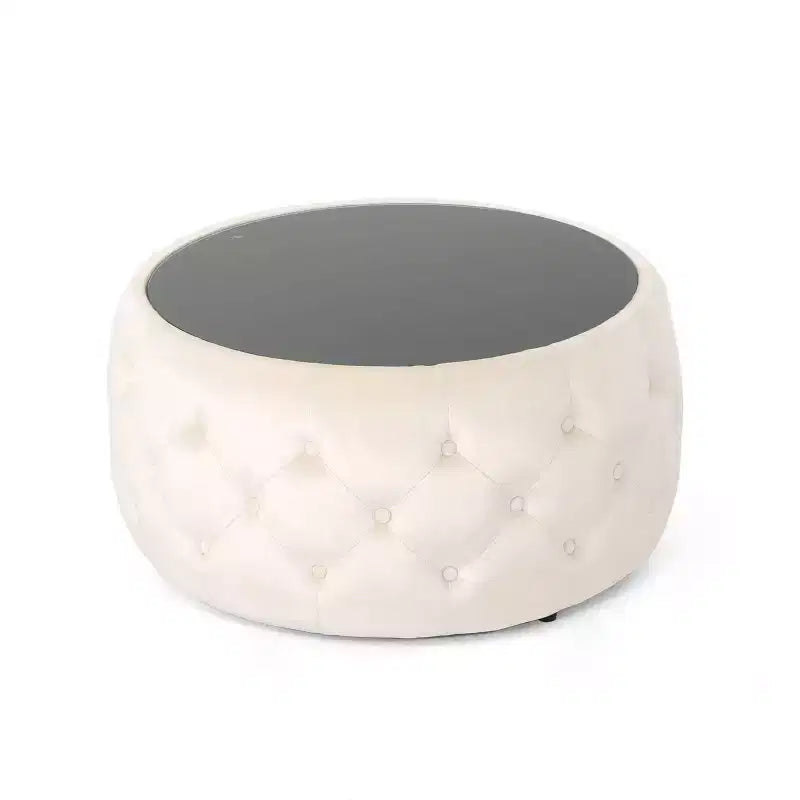Chana Glam Coffee Table Ottoman - Christopher Knight Home