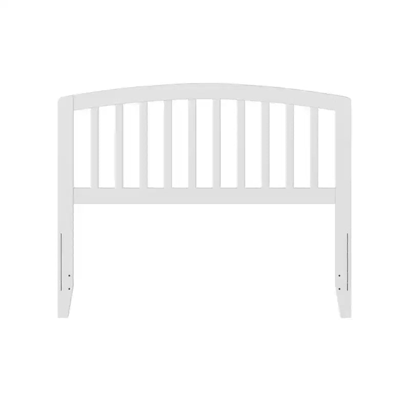 Cabecero de tamaño matrimonial Espresso / Blanco / Nogal con husos y diseño curvo, montaje para 1 persona
