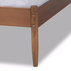Cama Plataforma de Madera de Fresno y Nogal, Queen, Para 2 personas