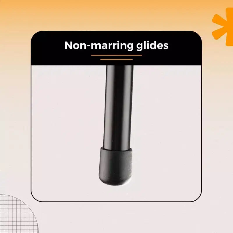 Taburete de barra de acero negro/gris de 24" de altura de mostrador, capacidad para 1 persona