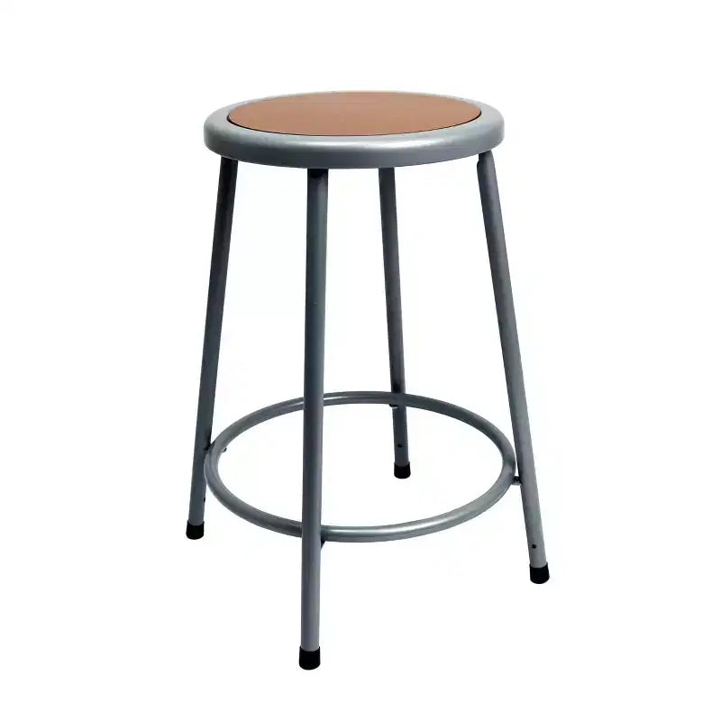 Taburete de barra de acero negro/gris de 24" de altura de mostrador, capacidad para 1 persona
