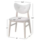 Juego de comedor redondo de 5 piezas en color natural/nogal, con capacidad para 4 personas